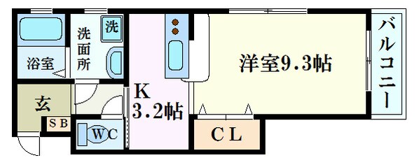 中電前駅 徒歩3分 7階の物件間取画像